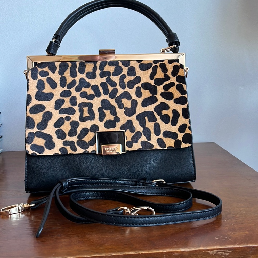 Top handle bag with crossbody